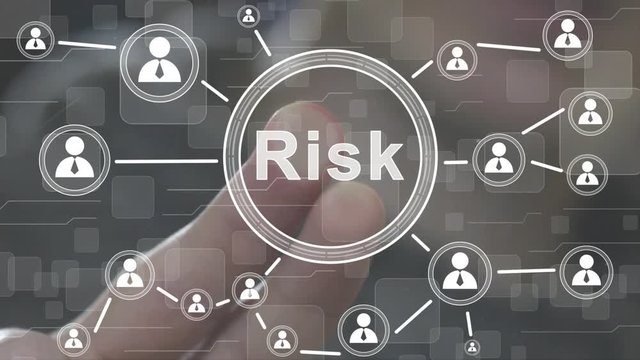 Business Button Risk Concept.