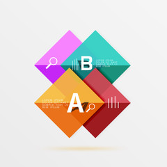 Vector square banner