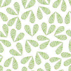 Seamless pattern with drop shapes. Vector.