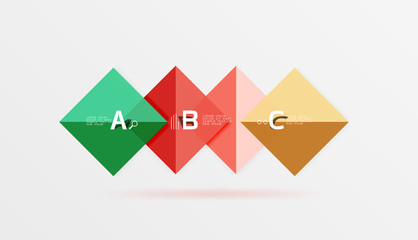 Vector square banner