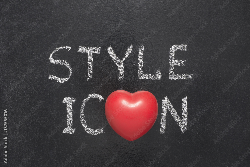 Wall mural style icon heart