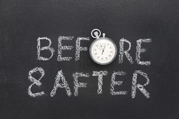 before and after watch
