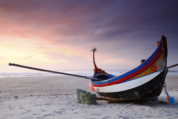 Vagueira beach in Aveiro, Portugal