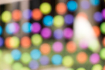 Background of Bokeh from colored balls.