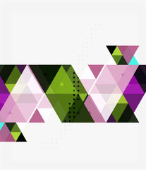 Fototapeta premium Triangles abstract background