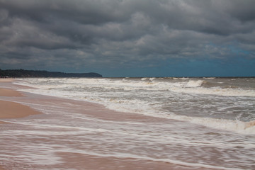 Stormy weather at Baltic Sea