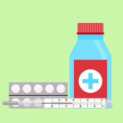 Obraz premium Cold treatment vector
