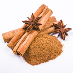 Warming spices - cinnamon, star anise.