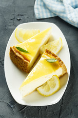 Lemon cheesecake