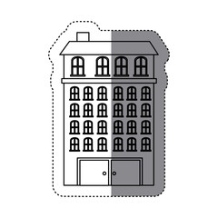 city buildings icon image, vector illustration design
