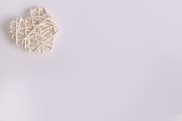 Love hearts on a white background