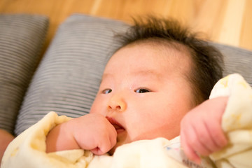 Newborn girls in Japan