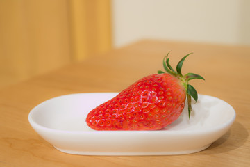 strawberry in crate