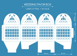 Favor box laser cut