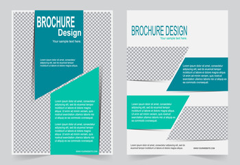 Green Brochure template flyer design