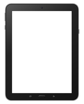 Tablet isolated with blank screen