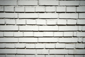 Brick wall of white color. Basic background for design
