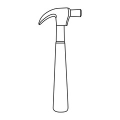 tool hammer icon image, vector illustration design