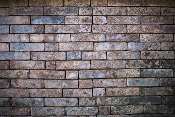 Old grunge brick wall background