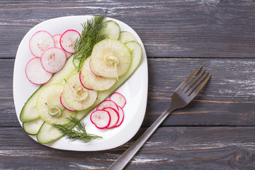 Fresh vegetable salad