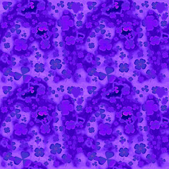 Purple background with clovers
