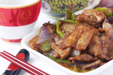 Chinese food specialty - twice-cooked pork