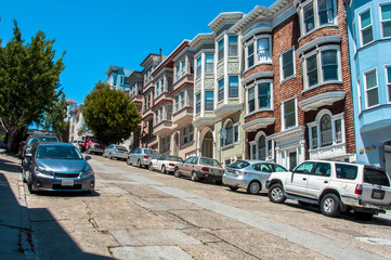 Fototapeta na wymiar San Francisco street, California USA