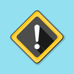 Exclamation Danger sign illustration