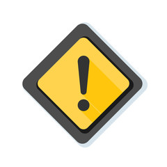 Exclamation Danger sign illustration