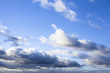 Blue sky with clouds