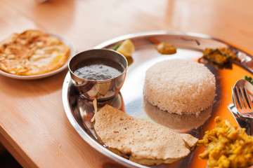 Nepali Thali, Upper Mustang style