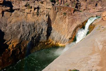 Landscape view of the Augrabies Falls National Park, South Africa.