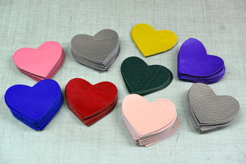 Obraz premium Leather hearts