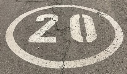 Fototapeta premium Speed sign 20