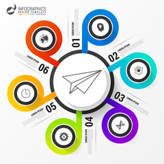 Infographics template. Design for diagram, graph, presentation.