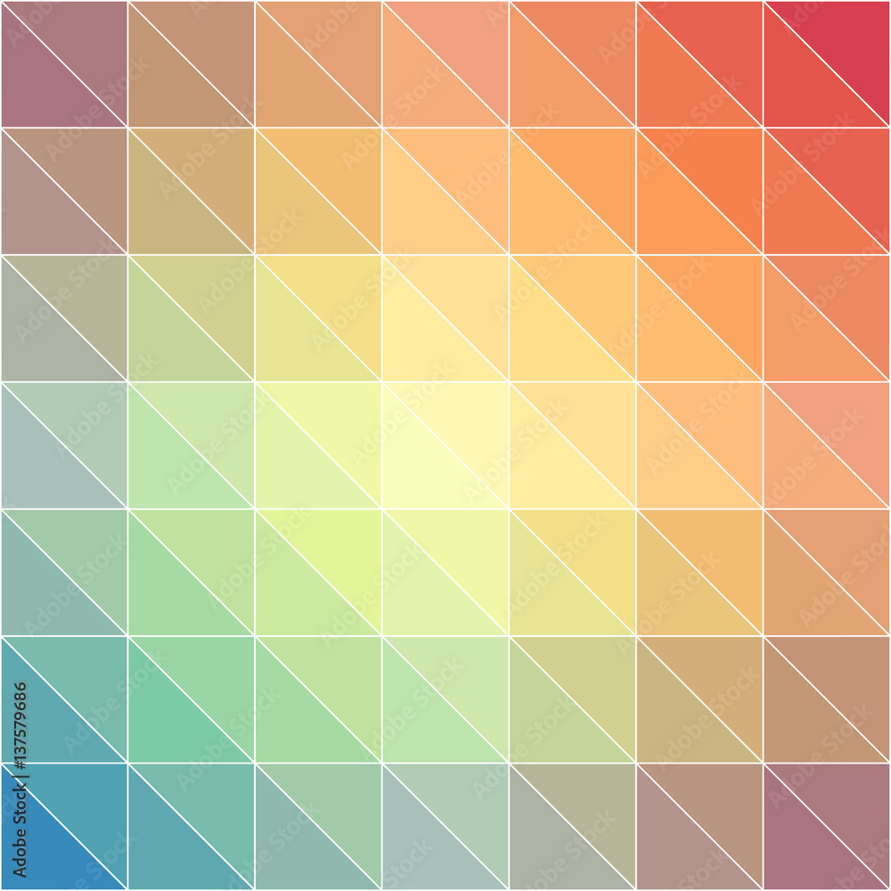 Aufkleber colorful and abstract background with triangle shapes