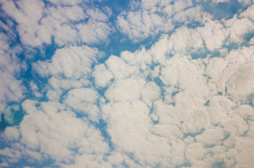 Blue sky with clouds background