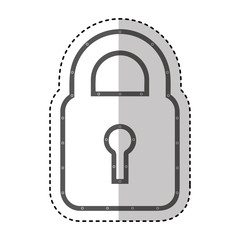 safe padlock isolated icon vector illustration design