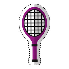 tennis racket isolated icon vector illustration design