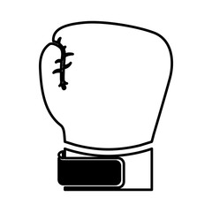 glove boxing isolated icon vector illustration design