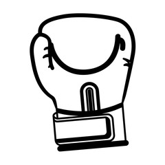 glove boxing isolated icon vector illustration design