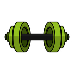 weight lifting equipment icon vector illustration design