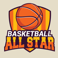 Basketball all star badges