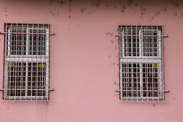 pink window