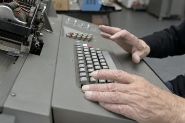 Clavier de vielle imprimante