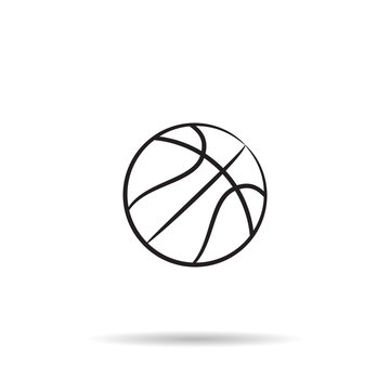 basketball Icon Vector  isolated on white background