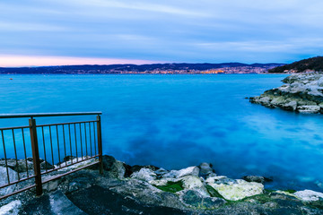 Evening in the gulf of Trieste