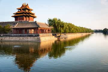 Corner of the Forbidden City at dusk in Beijing © Andrés García