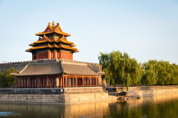 Corner of the Forbidden City at dusk in Beijing © Andrés García