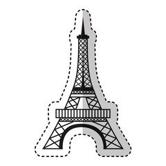 Fototapeta na wymiar eiffel tower isolated icon vector illustration design
